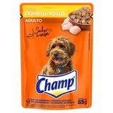 Ração Úmida Champ Adulto Sabor Frango Sachê 85g