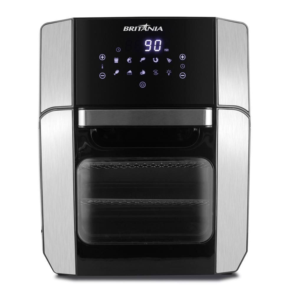 Fritadeira Elétrica Air Fryer 12l Britânia Oven Bfr2100p Preta 127v