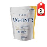 Kit C/03 Lightner Gérmen De Trigo Pó Descolorante Refil 300g