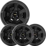 4x Calota Gm Montana Aro 14 Preto Emblema  370cb