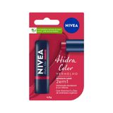 Hidratante Labial Hidra Color Vermelho Nivea 4,8g