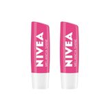 Protetor Labial Nivea 4,8g Melancia Shine - Kit C/2 Un