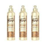 Creme Para Pentear Seda 350ml Boom Definiçao Flexivel - 3un
