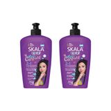 Creme Para Pentear Skala Mais Cachinhos 2em1 - Kit Com 2un