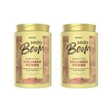 Creme De Pentear Seda Boom Volume Black 1kg - Kit Com 2un