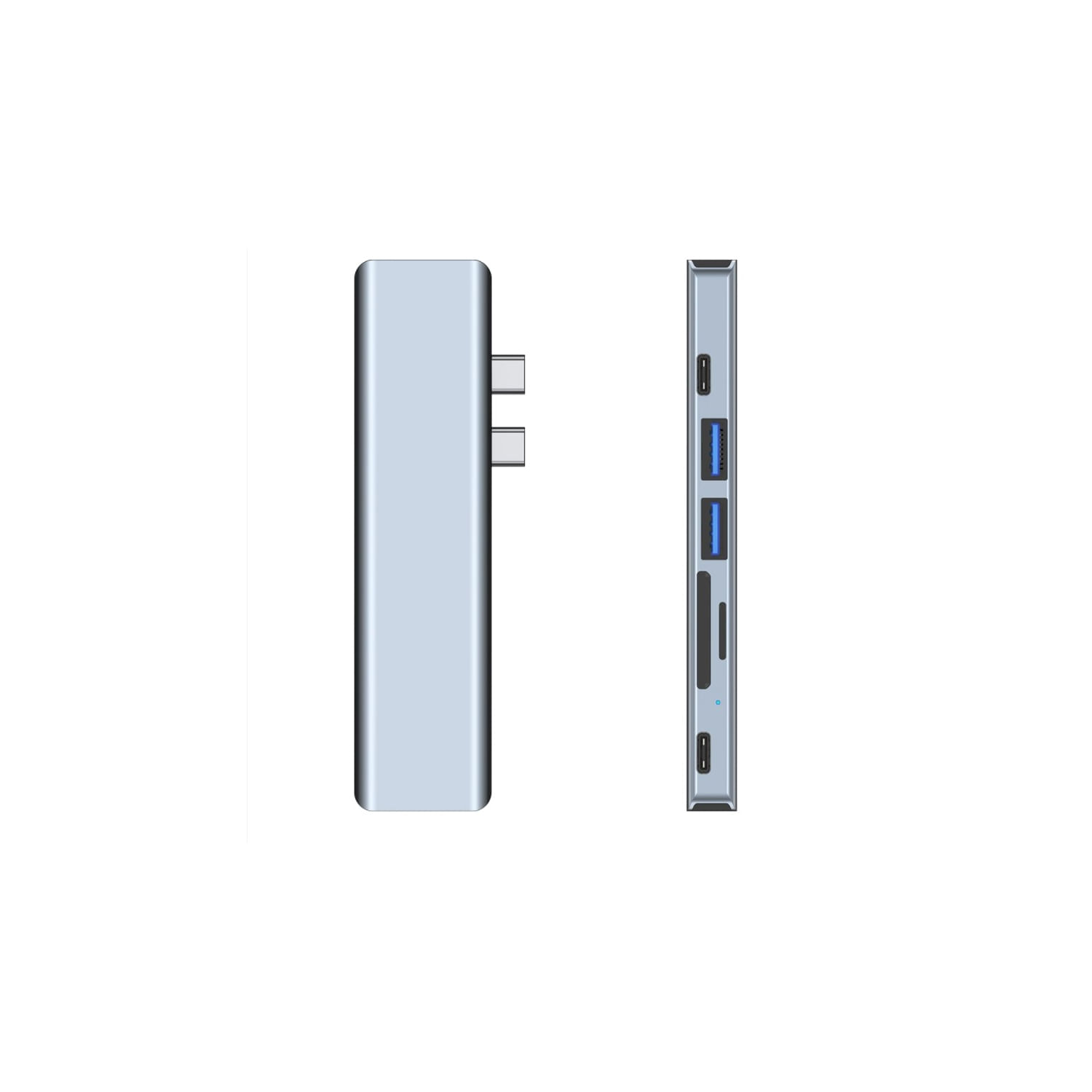 Hub De Adaptador 7 Em 1 Tipo C Para Macbook Pro Com 4k Hdmi E 100w