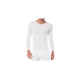 Camiseta De Bambu De Primeira Camada De Manga Comprida Com Decote Em V Para Homens