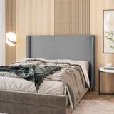 Cabeceira Para Cama King 195cm Celine Cinza