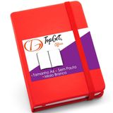 Caderneta 9x14cm 80 Folhas Sem Pauta Kind Topget - Vermelho