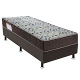 Cama Box Florence I Com Colchão Viúva Espuma D45 Iso (18x108x198) Marrom