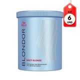 Kit C/06 Wella Blondor Pó Descolorante 800g