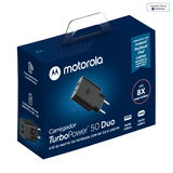 Carregador De Parede Motorola Turbo Power Duplo 50w Sem Cabo