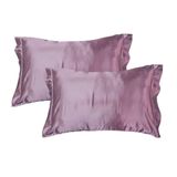 Par Fronhas Cetim Seda Luxo Antifrizz 50x70cm - Magic Enxovais Champagne
