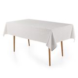 Toalha De Mesa Kasrten Melli 1,40m X 2,10m Retangular Branco