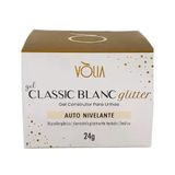 Gel Classic Blanc Glitter Volia 24g