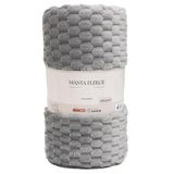 Manta Microfibra Fleece 280g-m Cs Júnior Cinza - Queen