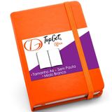 Caderneta 9x14cm 80 Folhas Sem Pauta Kind Topget - Laranja