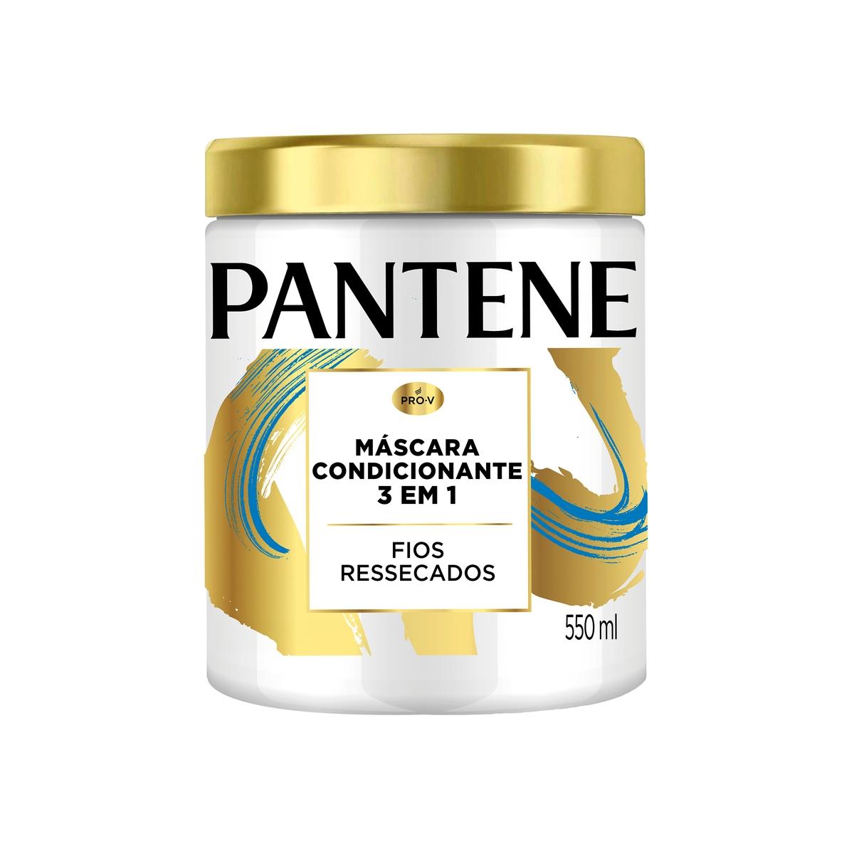 Máscara Pantene Condicionante Fios Ressecados 3 Em 1 500ml