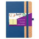 Caderneta Eco Line 14x21cm 96 Fls Pautadas - Azul