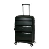 Mala De Viagem Grande Expansível Em Polipropileno Samsonite Spin Air Cadeado Tsa Preto