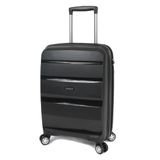 Mala de Viagem Media Expansível em Polipropileno Samsonite Spin Air Cadeado TSA Preta