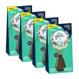 Kit 4 Difusor De Ambiente Glade Frescor De Águas Florais 100ml Cada