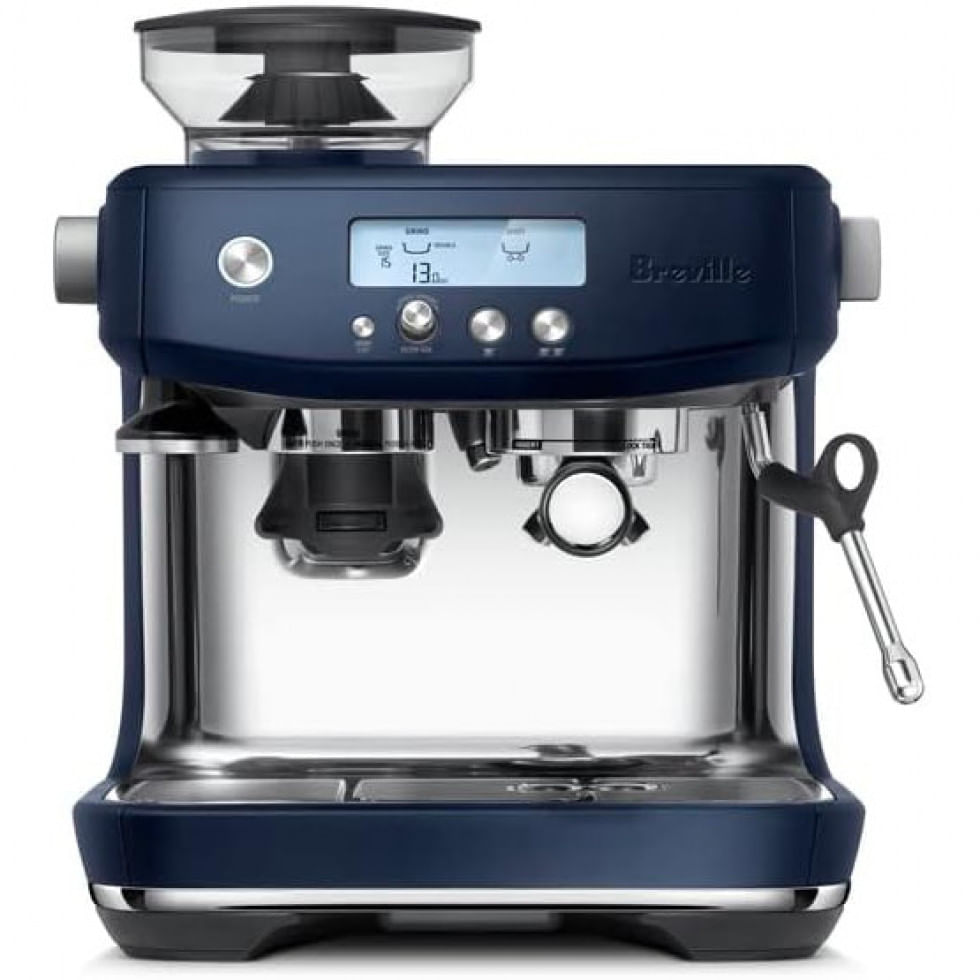 Cafeteira Eletrica Programavel Barista Pro Bes878dbl Expresso Com Tela Lcd 1680 W, 110v, Breville Bes878dbl1bus1, Azul