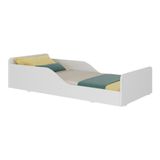 Cama Infantil Montessoriana Para Colchão 70x150cm 100% Mdf Suspiro Multimóveis Bb2379 Branco Branco