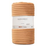 Manta Microfibra Fleece 280g-m Cs Júnior Bege - Queen