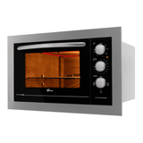 Forno Elétrico De Embutir Fischer Fit Line 48 Litros Inox 34493-95485 Inox 127v