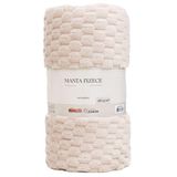 Manta Microfibra Fleece 280g-m Cs Júnior Areia - Queen