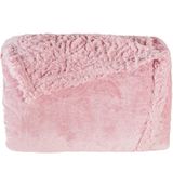 Cobertor Solteiro Sherpa Toque Pele De Carneiro Dupla Face 150x220cm Old Rosê