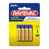 Pilha Rayovac Amarelinha Aaa Palito Comum Com 4 Unidades