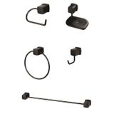Kit Acessórios Para Banheiro Block 38 Preto