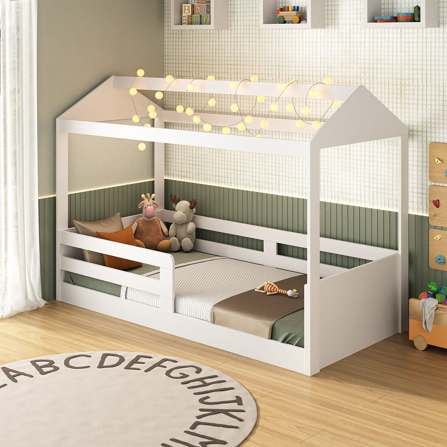 Cama Casinha Infantil Montessoriana 8320 Branco