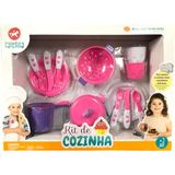 Kit De Cozinha Infantil Tateti Calesita - 13 Acessórios - Rosa/lilás Tateti Rosa/lilás