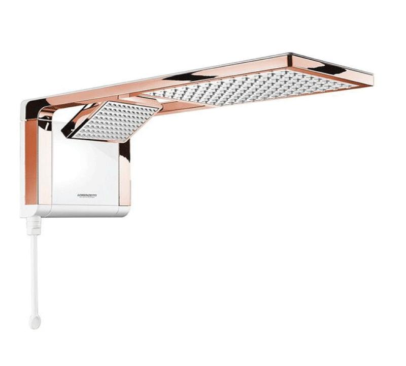 Chuveiro Acqua Duo Rose Gold/branco 220v7800w Lorenzetti