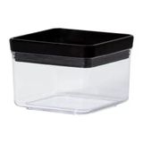 Pote Hermético Lumini Black Quadrado Paramount 480 Ml Black Black