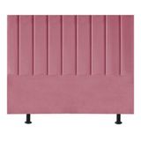 Cabeceira Cama Box King Size Estofada 195 Cm Carla Suede Cor:rosa