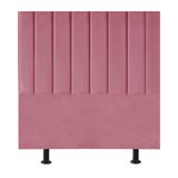 Cabeceira Estofada Cama Box Solteiro 90 Cm Maria Suede Cor:rosa