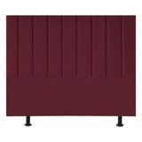 Cabeceira Cama Box King Size Estofada 195 Cm Carla Suede Cor:bordô