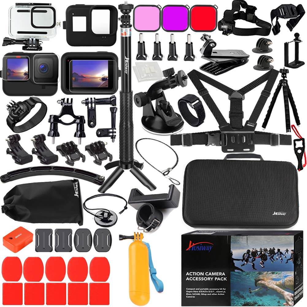 Kit De Acessórios Husiway Para Câmera Preta Gopro Hero 12/11/10/9