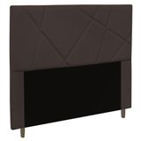 Cabeceira Cama Box Casal King Size Mali 195cm Corano Marrom - Desk Design