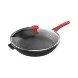 Frigideira Alumínio Fetti 32cm Antiaderente Tampa Vidro
