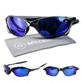 Oculos Sol Masculino Proteção Uv Praia Lupa Acetato + Case