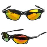 Oculos Sol Lupa Masculino Preto Laranja Qualidade Premium