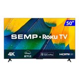 Tv Semp 50 Polegadas Rk8600 Led Full Hd 4k Roku Wifi Dual Usb Hdmi