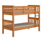 Beliche De Solteiro Madeira Maciça Para Colchão 88 X 188 Cm Multimóveis Cr35207 Mel