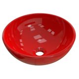 Cuba Pia De Apoio Redonda Bowl Vermelho