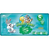 Fralda Baby Looney Tunes Mega G com 34 unidades